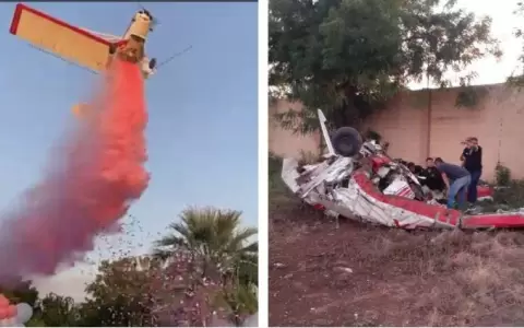 "Revelaci�n" de sexo de beb� termina en tragedia, piloto muere tras ca�da de avioneta