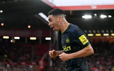 Miguel Almir�n anota en la aplastante victoria de Newcastle
