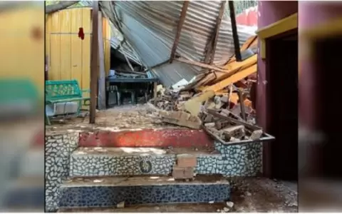 Derrumbe afecta la escuela de la Orquesta de Cateura