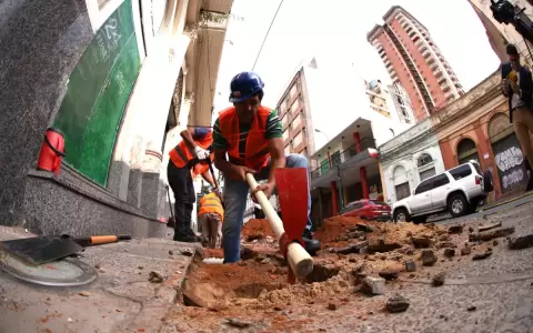 Iniciaron los trabajos de cableado subterr�neo sobre la calle Palma