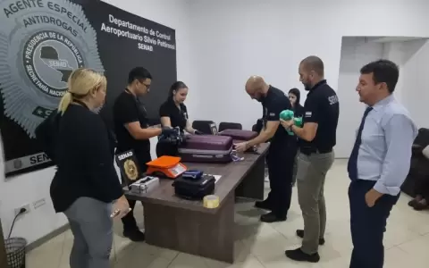 Paraguaya pretend�a enviar m�s de 10 kilos de coca�na a Espa�a