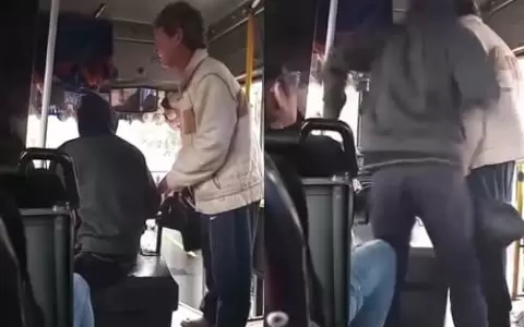 Por unas monedas agreden a un hombre en el bus y despiden al chofer por no actuar