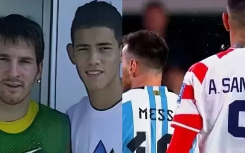 La antigua foto entre Lionel Messi y Antonio Sanabria