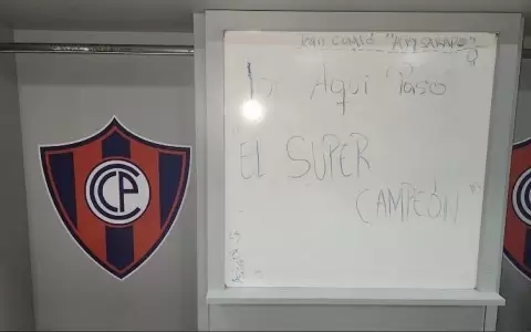 Presidente de Ameliano explica el pol�mico mensaje en la pizarra