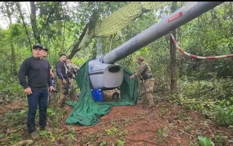 Helic�ptero hallado por la Senad ser�a de narcotraficantes brasile�os