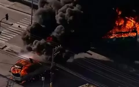 Violencia y caos en Brasil: incendiaron 35 autobuses en R�o de Janeiro tras la muerte de un jefe parapolicial