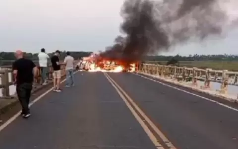Asalto a transportador: veh�culos incinerados estaban denunciados como robados