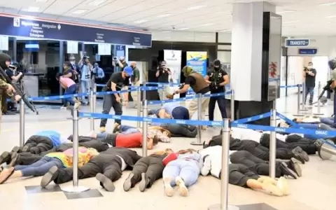 Simulacro en el Silvio Pettirossi: preparan a agentes para escenarios de crisis