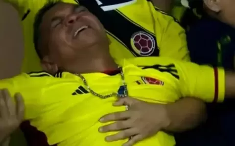 La emoci�n del padre de Luis D�az tras el doblete de su hijo vs. Brasil