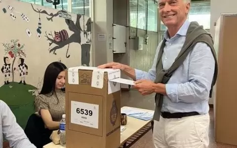 Vot� Mauricio Macri: �Conf�o en que habr� una expresi�n de cambio mayoritaria�