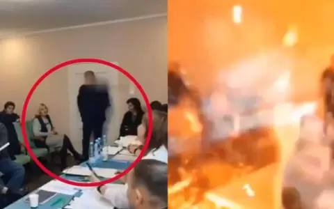 Concejal ucraniano deton� varias granadas en una reuni�n: hay 26 heridos