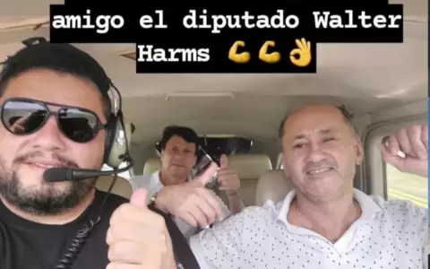 Dinac dice que avioneta en la que viajaban el diputado Harms y otras personas s� estaba habilitada