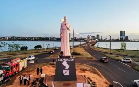 A un a�o de inaugurarse, monumento San Roque en Encarnaci�n sigue causando furor