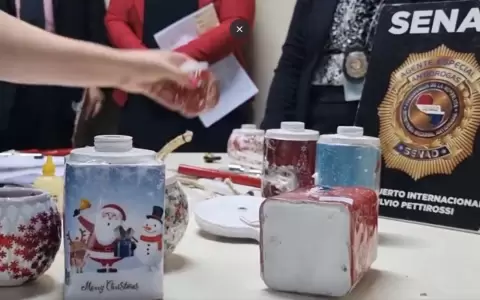 Incautan droga cargada dentro de ingeniosos frascos navide�os con destino a Europa