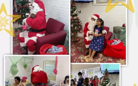 Pap� Noel visita el hospital de Trinidad llevando alegr�a a pacientes y familiares