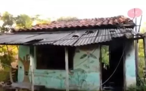Vivienda incendiada.