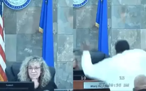 Estados Unidos: el violento y acrob�tico ataque de un hombre a la jueza que lo conden�