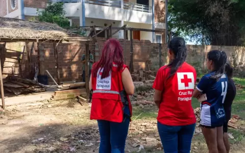 Cruz Roja Paraguaya asiste a casi 500 familias afectadas por inundaciones
