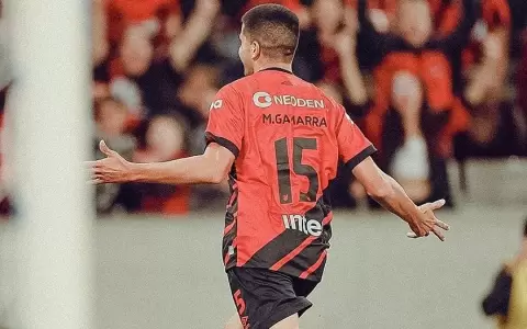 Mateo Gamarra anota su primer gol con la camiseta de Paranaense