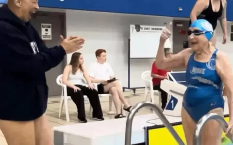 La nadadora de 99 a�os que bati� tres r�cords mundiales