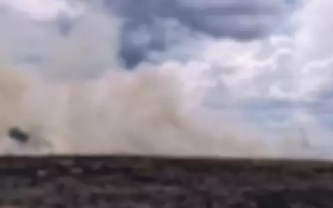 Reportan incendio forestal de gran magnitud en Ypan�