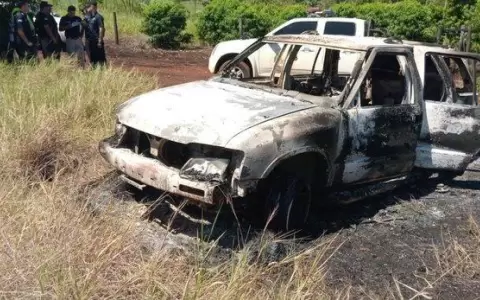 Hallaron veh�culo incinerado, ten�a dentro el cajero robado en Ciudad del Este