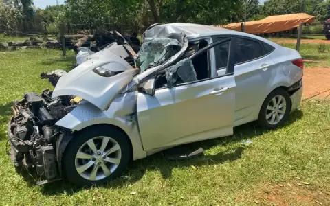 Cami�n detenido sobre la ruta sin se�alizaci�n caus� un grave accidente en Caazap�