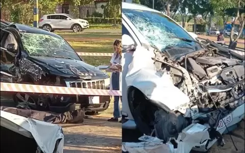 Motociclista fallece durante triple choque en Luque y buscan sus documentos para identificarlo