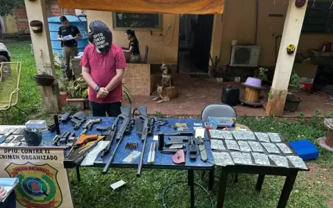 Tr�fico de armas en Capiat�: varios detenidos y armas incautadas tras allanamientos