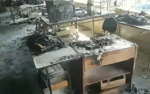 Incendio afect� parte de la c�rcel de Tacumb�
