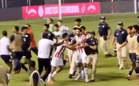 El detonante de la trifulca en el Paraguay vs. Rep�blica Dominicana