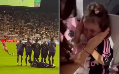 Viral: el pelotazo de Lionel Messi que peg� en una ni�a