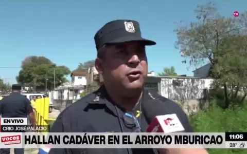 Hallan el cuerpo de una persona en el arroyo Mburica�