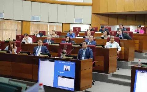 Bancada Democr�tica no particip� de la sesi�n para elegir a Bachi N��ez como titular del Congreso
