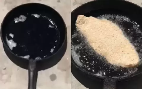 Ola de calor: cocin� una milanesa sobre el asfalto y se volvi� viral