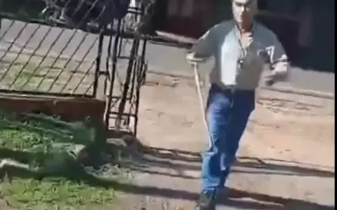 Violenta agresi�n de funcionario de la ANDE contra PMT en San Pedro del Paran�