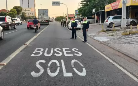 Carril �nico para buses sobre la ex Transchaco: tras �xito, se implementar� en otras arterias principales