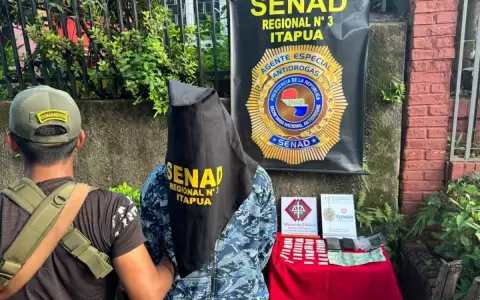 Senad captura a "delivery" de drogas que vende a universitarios en Encarnaci�n