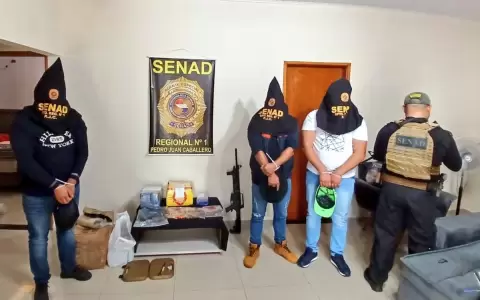 Incautaron coca�na, marihuana y armas durante acopio en Pedro Juan Caballero