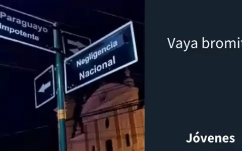 El cruce que fue por unas horas "Paraguayo Impotente" y "Negligencia Nacional"