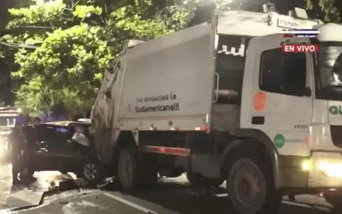Trabajadores recolectores debieron lanzarse para salvarse de accidente