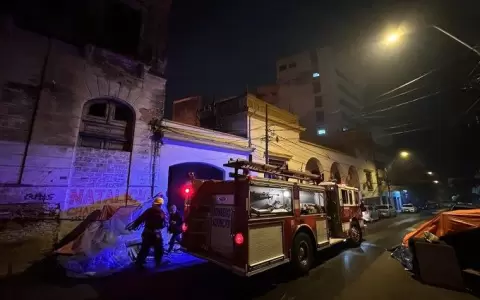 Incendio de la Caja de Jubilados Municipales fue controlado a las 2 AM