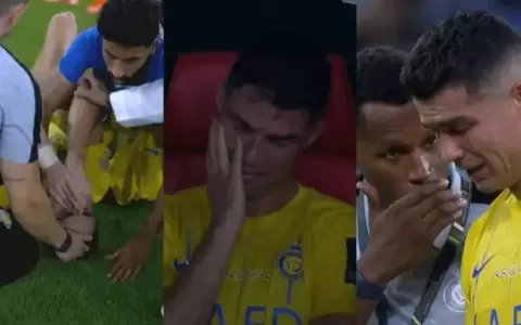 El desconsolado llanto de Cristiano Ronaldo tras perder la final de Copa