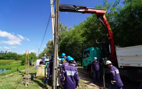 Inician cambio de lum�nica en el Parque �u Guas�