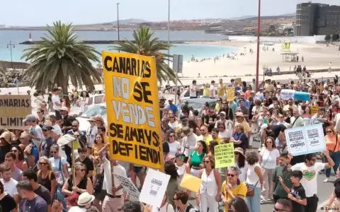 Islas Canarias: protestas contra el turismo masivo