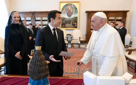 El papa Francisco recibe a Daniel Noboa en el Vaticano
