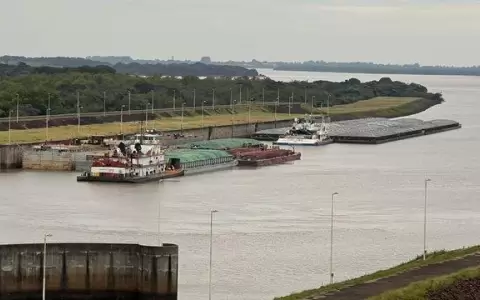 Esclusas de la EBY facilitaron paso de miles de toneladas de materia prima