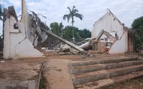 Tornado ocasion� grandes destrozos en Caaguaz�