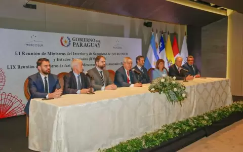 Mercosur: Riera firma compromiso contra el crimen organizado