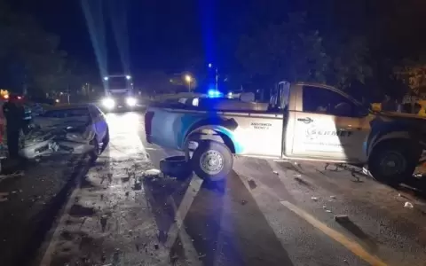Triple choque en San Pedro dej� tres v�ctimas fatales, una mujer y dos ni�os